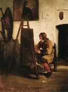 Barent fabritius Young Painter in his Studio oil